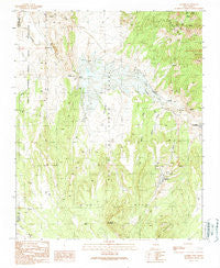 Madrid New Mexico Historical topographic map, 1:24000 scale, 7.5 X 7.5 Minute, Year 1990