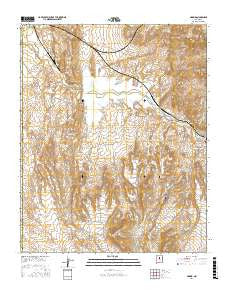 Madrid New Mexico Current topographic map, 1:24000 scale, 7.5 X 7.5 Minute, Year 2017