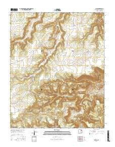 Maes New Mexico Current topographic map, 1:24000 scale, 7.5 X 7.5 Minute, Year 2017