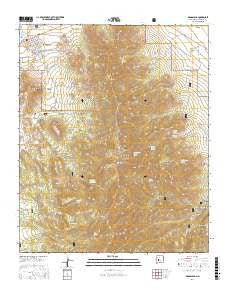 Magdalena New Mexico Current topographic map, 1:24000 scale, 7.5 X 7.5 Minute, Year 2017