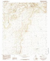 Magdalena Peak New Mexico Historical topographic map, 1:24000 scale, 7.5 X 7.5 Minute, Year 1985