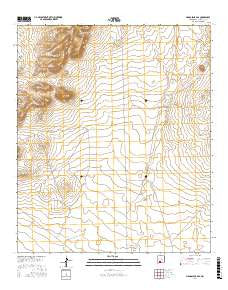 Magdalena Gap New Mexico Current topographic map, 1:24000 scale, 7.5 X 7.5 Minute, Year 2017