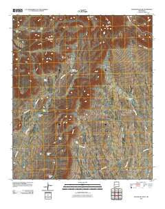 Magdalena Peak New Mexico Historical topographic map, 1:24000 scale, 7.5 X 7.5 Minute, Year 2010