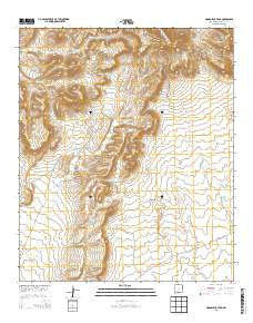 Magdalena Peak New Mexico Current topographic map, 1:24000 scale, 7.5 X 7.5 Minute, Year 2013