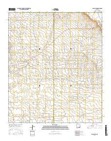 Maljamar New Mexico Current topographic map, 1:24000 scale, 7.5 X 7.5 Minute, Year 2017