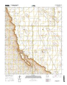 Maljamar NE New Mexico Current topographic map, 1:24000 scale, 7.5 X 7.5 Minute, Year 2017