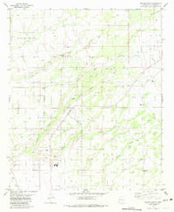 Malone Draw New Mexico Historical topographic map, 1:24000 scale, 7.5 X 7.5 Minute, Year 1981