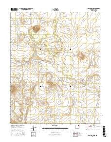 Malpie Mountain New Mexico Current topographic map, 1:24000 scale, 7.5 X 7.5 Minute, Year 2017