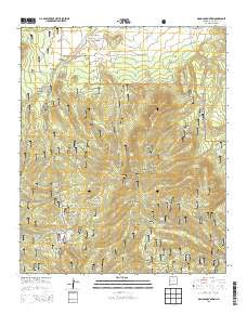 Mangas Mountain New Mexico Historical topographic map, 1:24000 scale, 7.5 X 7.5 Minute, Year 2013