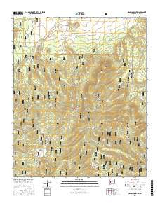 Mangas Mountain New Mexico Current topographic map, 1:24000 scale, 7.5 X 7.5 Minute, Year 2017