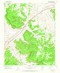 Manuelito New Mexico Historical topographic map, 1:24000 scale, 7.5 X 7.5 Minute, Year 1963