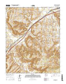 Manuelito New Mexico Current topographic map, 1:24000 scale, 7.5 X 7.5 Minute, Year 2017