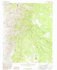 Manzano Peak New Mexico Historical topographic map, 1:24000 scale, 7.5 X 7.5 Minute, Year 1986