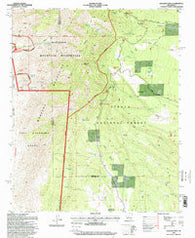 Manzano Peak New Mexico Historical topographic map, 1:24000 scale, 7.5 X 7.5 Minute, Year 1995