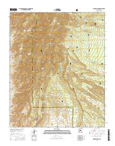 Manzano Peak New Mexico Current topographic map, 1:24000 scale, 7.5 X 7.5 Minute, Year 2017
