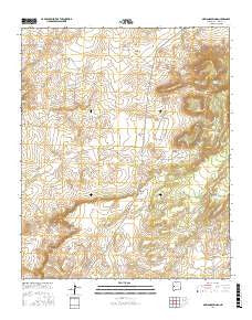 Mariano Springs New Mexico Current topographic map, 1:24000 scale, 7.5 X 7.5 Minute, Year 2017