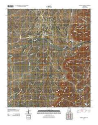 Martha Creek New Mexico Historical topographic map, 1:24000 scale, 7.5 X 7.5 Minute, Year 2010