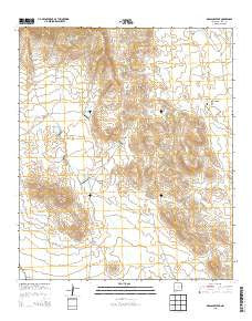 Massacre Peak New Mexico Historical topographic map, 1:24000 scale, 7.5 X 7.5 Minute, Year 2013