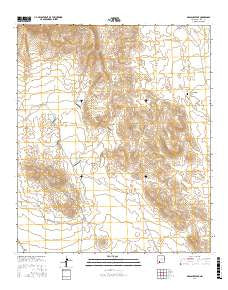 Massacre Peak New Mexico Current topographic map, 1:24000 scale, 7.5 X 7.5 Minute, Year 2017