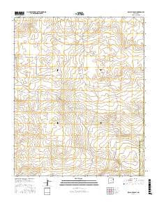 McCloy Ranch New Mexico Current topographic map, 1:24000 scale, 7.5 X 7.5 Minute, Year 2017