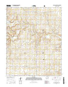 McLaughlin Bridge New Mexico Current topographic map, 1:24000 scale, 7.5 X 7.5 Minute, Year 2017