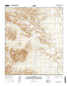 McVeigh Hills New Mexico Current topographic map, 1:24000 scale, 7.5 X 7.5 Minute, Year 2017