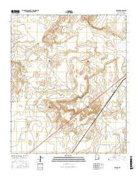 Melena New Mexico Current topographic map, 1:24000 scale, 7.5 X 7.5 Minute, Year 2017