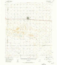Melrose New Mexico Historical topographic map, 1:62500 scale, 15 X 15 Minute, Year 1957
