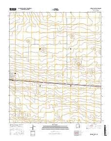 Melrose East New Mexico Current topographic map, 1:24000 scale, 7.5 X 7.5 Minute, Year 2017