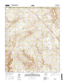 Mesa New Mexico Current topographic map, 1:24000 scale, 7.5 X 7.5 Minute, Year 2017