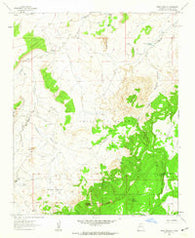 Mesa Cortada New Mexico Historical topographic map, 1:24000 scale, 7.5 X 7.5 Minute, Year 1961