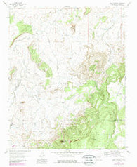 Mesa Cortada New Mexico Historical topographic map, 1:24000 scale, 7.5 X 7.5 Minute, Year 1961