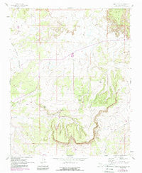 Mesa Portales New Mexico Historical topographic map, 1:24000 scale, 7.5 X 7.5 Minute, Year 1961