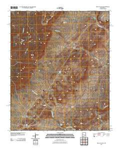 Mesa Gallina New Mexico Historical topographic map, 1:24000 scale, 7.5 X 7.5 Minute, Year 2010