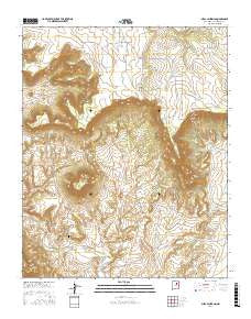 Mesa Lauriano New Mexico Current topographic map, 1:24000 scale, 7.5 X 7.5 Minute, Year 2017