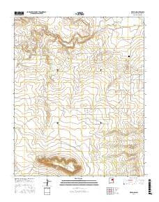 Mesa Pino New Mexico Current topographic map, 1:24000 scale, 7.5 X 7.5 Minute, Year 2017