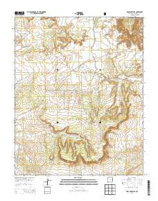 Mesa Portales New Mexico Current topographic map, 1:24000 scale, 7.5 X 7.5 Minute, Year 2013