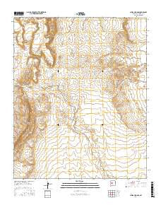 Mesas Mojinas New Mexico Current topographic map, 1:24000 scale, 7.5 X 7.5 Minute, Year 2017