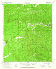 Mescalero New Mexico Historical topographic map, 1:62500 scale, 15 X 15 Minute, Year 1950
