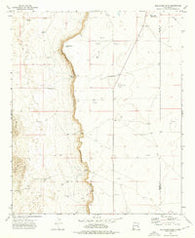 Mescalero Point New Mexico Historical topographic map, 1:24000 scale, 7.5 X 7.5 Minute, Year 1973