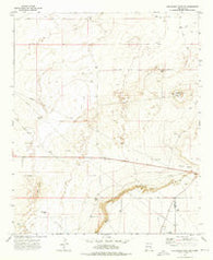 Mescalero Point NE New Mexico Historical topographic map, 1:24000 scale, 7.5 X 7.5 Minute, Year 1973