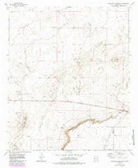 Mescalero Point NE New Mexico Historical topographic map, 1:24000 scale, 7.5 X 7.5 Minute, Year 1973