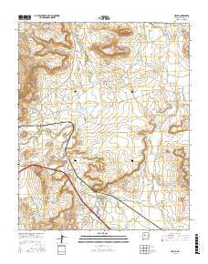 Mesita New Mexico Current topographic map, 1:24000 scale, 7.5 X 7.5 Minute, Year 2017