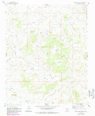 Mesita Del Gavilan New Mexico Historical topographic map, 1:24000 scale, 7.5 X 7.5 Minute, Year 1961