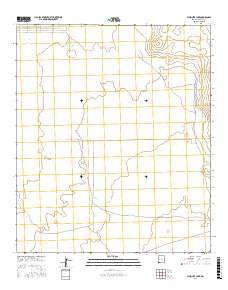 Mesquite Lake New Mexico Current topographic map, 1:24000 scale, 7.5 X 7.5 Minute, Year 2017