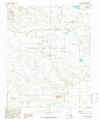 Miami NE New Mexico Historical topographic map, 1:24000 scale, 7.5 X 7.5 Minute, Year 1987