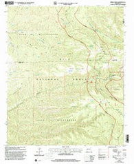 Middle Mesa New Mexico Historical topographic map, 1:24000 scale, 7.5 X 7.5 Minute, Year 1999