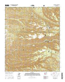 Middle Mesa New Mexico Current topographic map, 1:24000 scale, 7.5 X 7.5 Minute, Year 2017