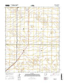 Midway New Mexico Current topographic map, 1:24000 scale, 7.5 X 7.5 Minute, Year 2017