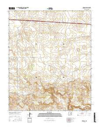 Milagro New Mexico Current topographic map, 1:24000 scale, 7.5 X 7.5 Minute, Year 2017